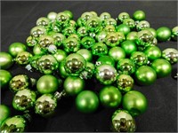 68 shatterproof green Christmas ornaments