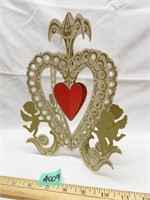 Vintage 3D Die Cut Valentines Angel Cherub Cardbor