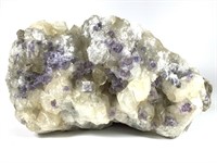 21lb Chunk of Purple, Clear, Golden Fluorite
