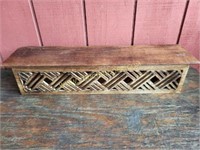 Carved Wood Wall Shelf