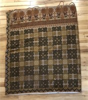 Victorian Hand Woven Primitive Tapestry