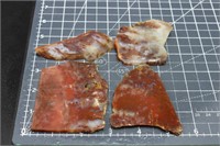 Cary ranch Plume slabs, 5.8 oz