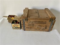 Vintage Ammo Box w/ ammo 9 x 15 x 10