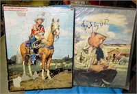 (2) 1952 Roy Rogers/Trigger Puzzle Trays