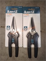 Anvil 7" Snips, 2 Count