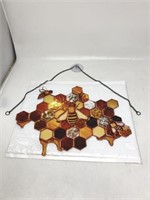 New Bee Honeycomb Hanging Decoration 10x7 inches