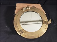 11.5" Brass Porthole Mirror