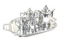 Wilton-Columbia PA 5 Pc Pewter Tea Set