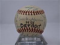 1956 Tigers Autographed Baseball(28) Autos COA