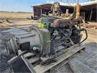 pallet with tractor motor...condition unknown