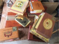 Large quantity of cigar boxes