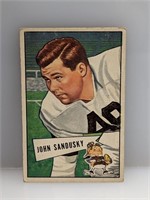 1952 Bowman Small #50 John Sandusky Browns
