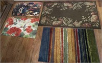 Grouping of 4 rugs