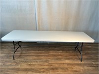 White Folding 8 Foot Banquet Table