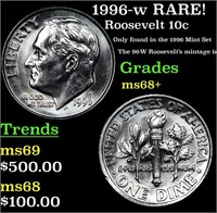 1996-w Roosevelt Dime RARE! 10c Grades Gem++ Unc