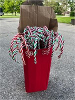 Box of Candy Cane Yard Decorations