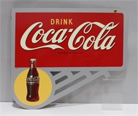 DRINK COCA-COLA FLANGE ADVERTISING SIGN