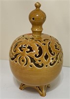 Pottery Lantern, Fischer J. Budapest, 12"