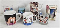 Lot Of Disney Collector Mugs & Glasses