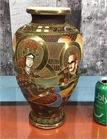 Satsuma style ceramic vase