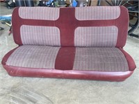 Red Cloth Truck Bench