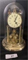 Vintage Sloan Glass Domed Brass Clock.