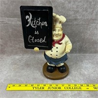 Kitchen Closed Chef Sign
