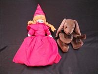 Little Red Riding Hood cloth three-face doll