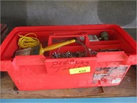 Plastic toolbox w/contents