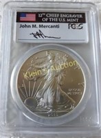 2015 silver eagle coin john mercanti first strike