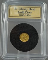 1851 Gold Liberty Head Dollar