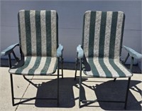 2 Matching Foldable Lawn Chairs