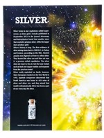 SILVER  -Assayers Jar of .999 Fine Silver Leaf Fla
