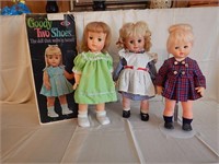 Goody Two Shoes and Two Toddler Girls dolls
