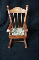 Doll Rocking Chair with Fabric Seat