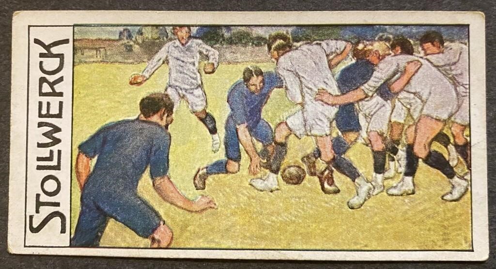 RUGBY: Scarce STOLLWERCK Chocolate Card (1915)