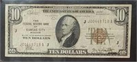 1929 Ten Dollar Federal Reserve Note