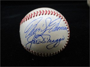 Marilyn Monroe Joe DiMaggio Signed OAl Baseball