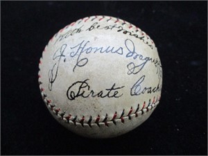 Honus Wagner Signed Official League Baseball