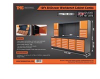 10' HD Work Bench Cabinet Combo