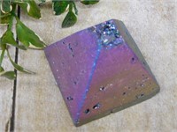 DRUZY TITANIUM PYRAMID ROCK STONE LAPIDARY SPECIME