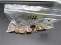 Assortment of 1948 Pennies