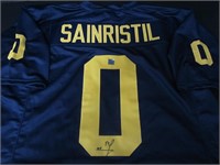 MICHIGAN MIKE SAINRISTIL SIGNED JERSEY COA