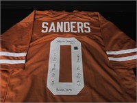 TEXAS JA'TAVION SANDERS SIGNED JERSEY COA