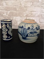 Two Pottery Vases.