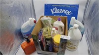 Kleenex Case, hand cleaner, oven Cleaner, Windex