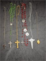 Group of Religious Themed Necklaces