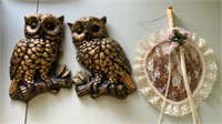 Owls, Lace Wall Decor