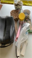 Shower Hooks, Thermometer, Bag