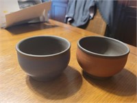 Asian Inspired Small Pottery Bowls